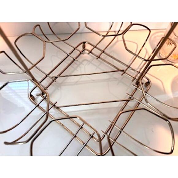 Vintage Libbey MCM Barware Set Ice Bucket / 8 Glasses / Caddy Cocktails 8oz - Picture 9 of 13